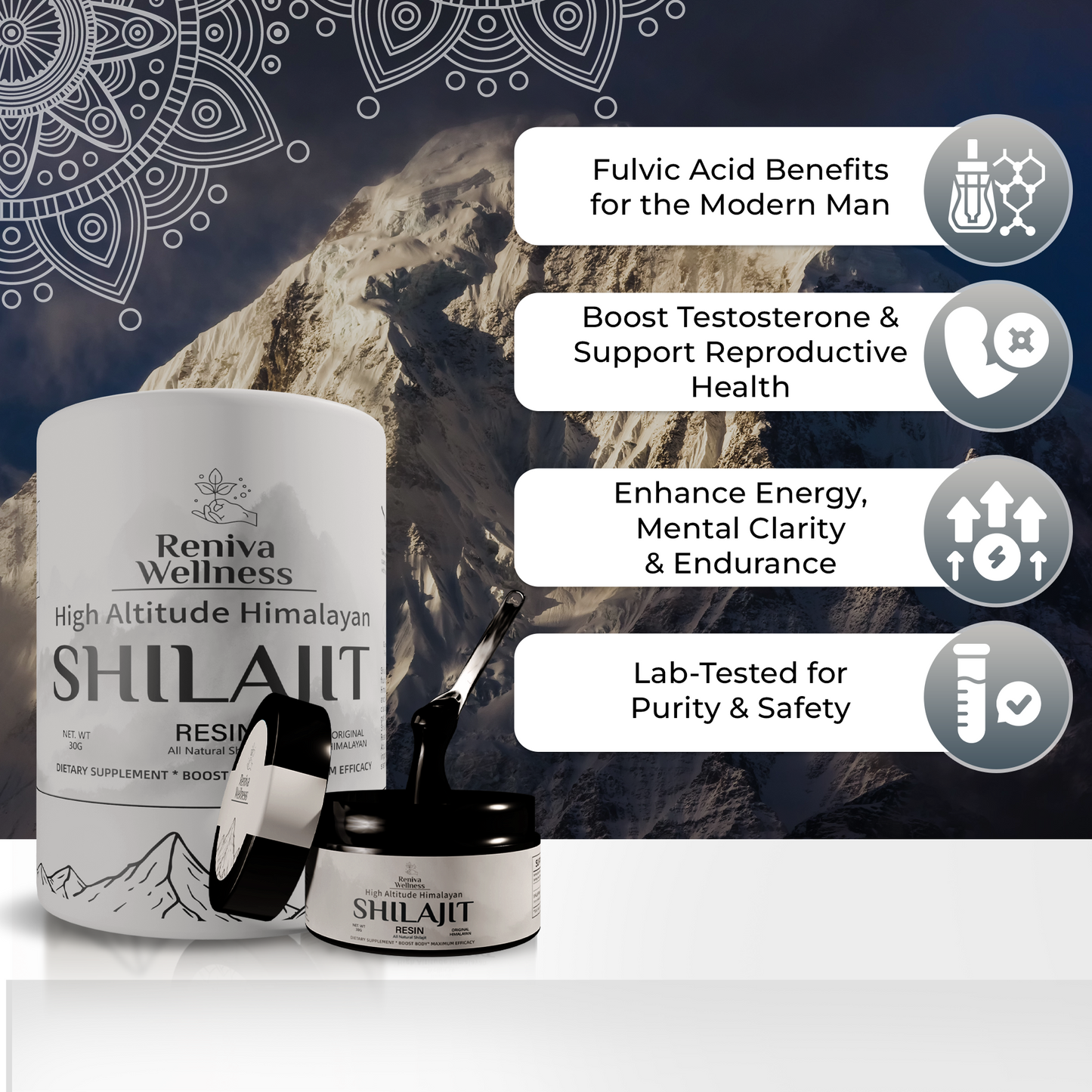 The benefits of RENIVA Wellness Shilajit resin for improving cognitive function and overall health